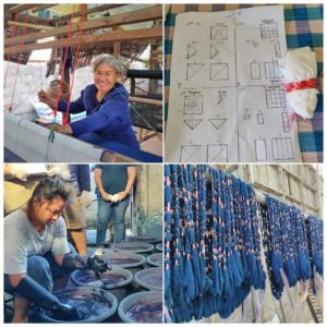 Indigo dyeing process