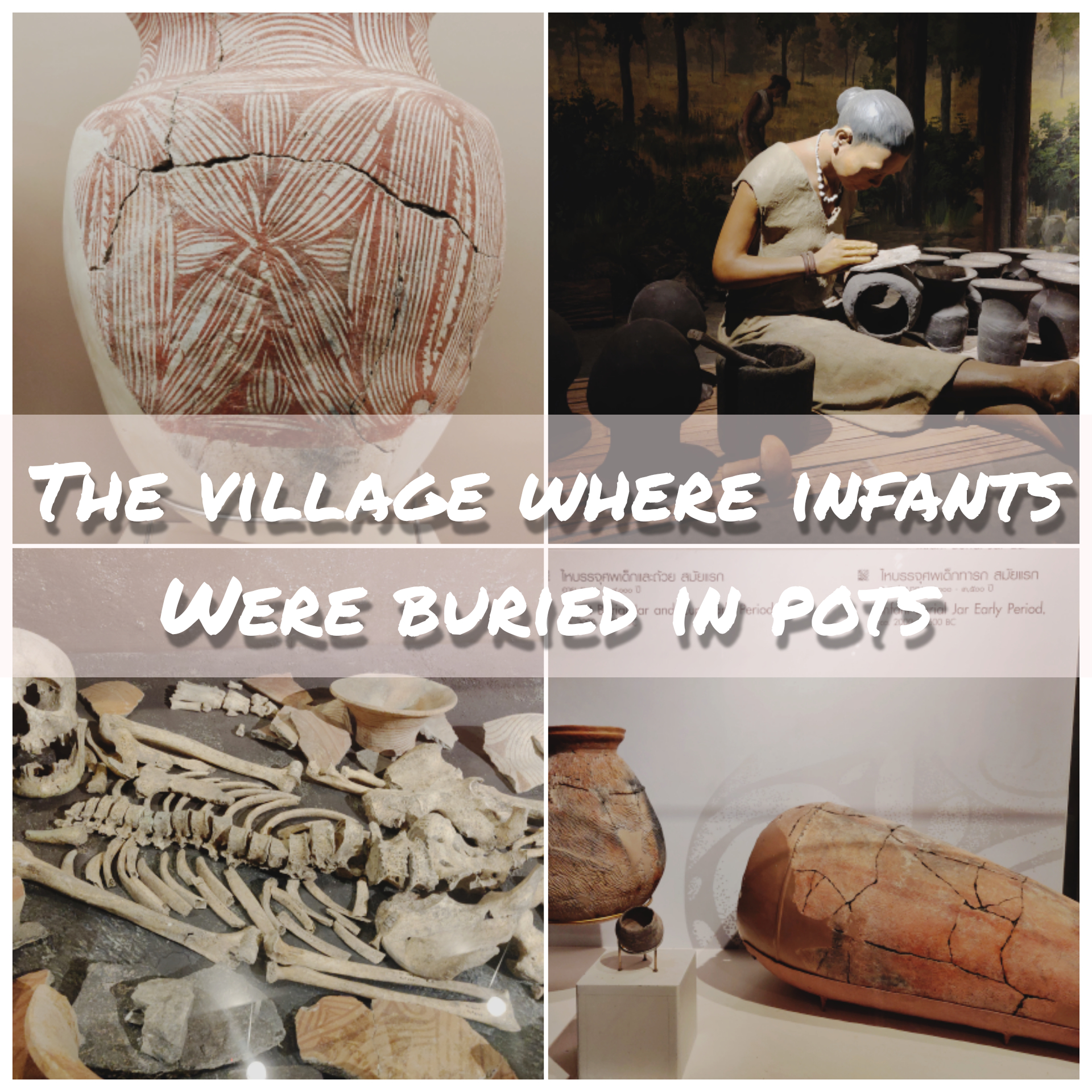 The Thai village where infants were buried in stunning red-painted clay pots