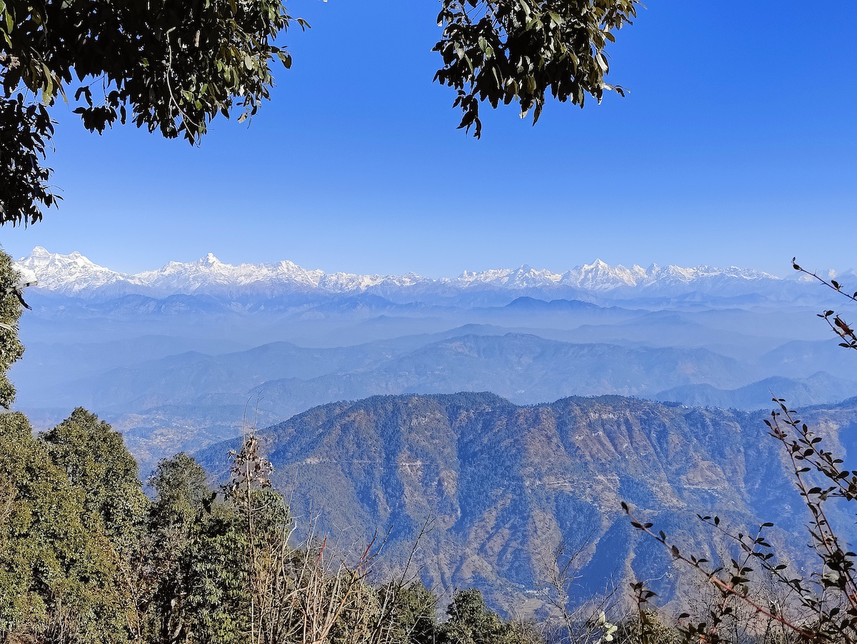 Unblocked view of Himalayas from Hunter Rock